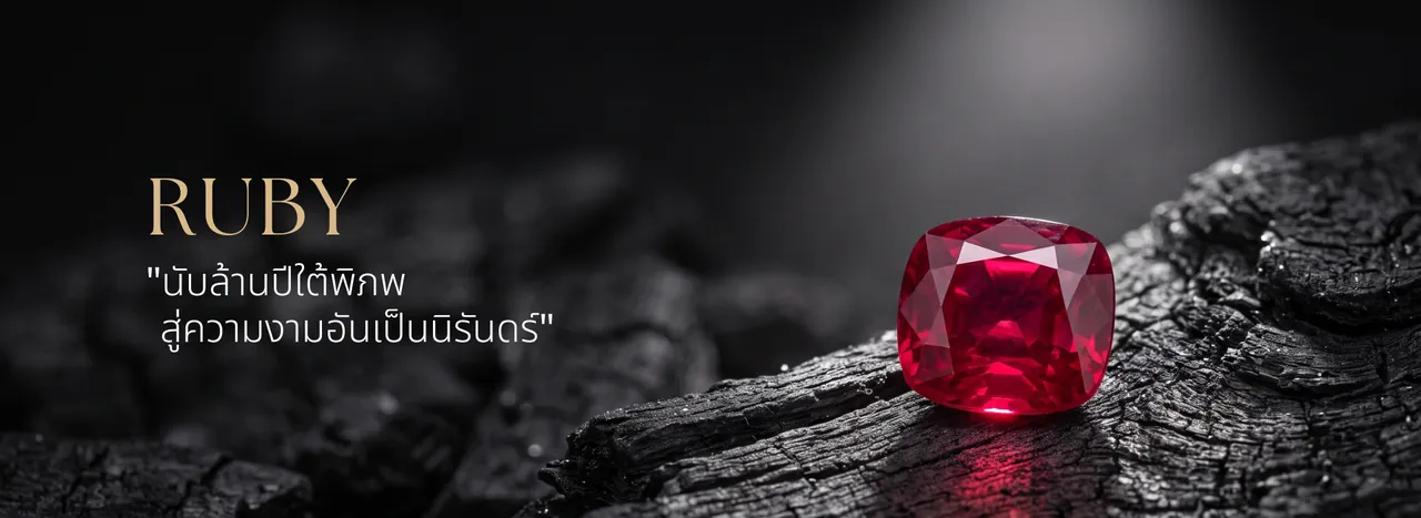 ทับทิม (Ruby) — อัญมณีที่ธรรมชาติใช้เวลานับล้านปีสร้างขึ้นใต้พิภพ